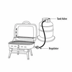 GrillPro 10 Ft. Propane Hose Adapter BBQ Replacement Parts