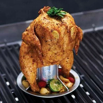 GrillPro Stainless Steel Chicken Roaster And Brush 4 GrillPro Stainless Steel Chicken Roaster And Brush