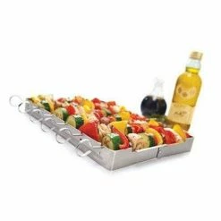 BBQ Accessories GrillPro Stainless Steel Shish Kebab Set Of 6