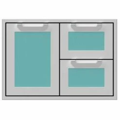 Hestan 30" Double Drawer And Door Storage Combo