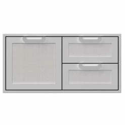 Hestan 42" Double Drawer And Door Storage Combo