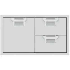 Hestan Aspire 36" Double Drawer And Door Storage Center