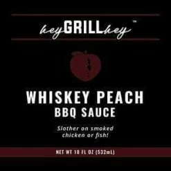 Hey Grill Hey BBQ Sauce - Whisky Peach (18 Fl Oz) Sauces & Rubs
