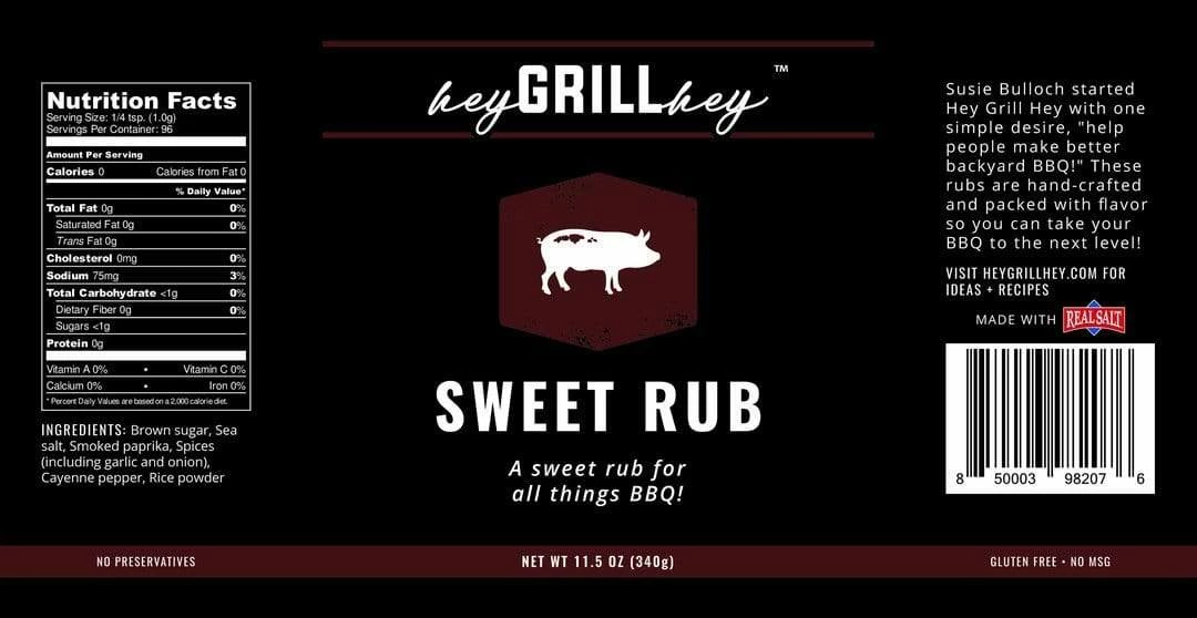 Hey Grill Hey Signature Sweet Rub (Large 11.5 Oz) 3 Hey Grill Hey Signature Sweet Rub (Large 11.5 Oz)