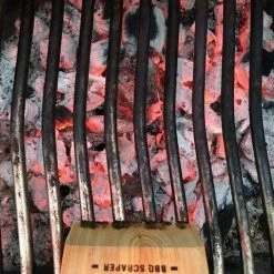 Juniper BBQ Scraper Juniper Wood Paddle Scraper Brush BBQ Accessories