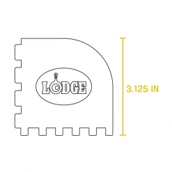 Lodge Accessory - Rigid Pan Scrapers (Set Of 2) 10 Lodge Accessory - Rigid Pan Scrapers (Set Of 2)