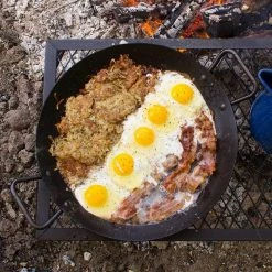 BBQ Accessories Lodge Carbon Steel Seasoned Skillet 15" W/ Loop Handles