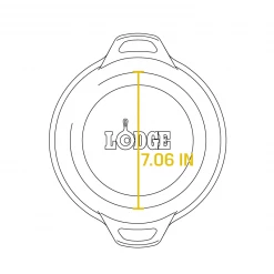 Lodge Cast Iron Double Dutch Oven 5 Quart W/ Loop Handles BBQ Accessories