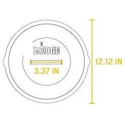 Lodge Cast Iron Dutch Oven 7 Quart W/ Loop Handles