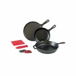 BBQ Accessories Lodge Cast Iron Essential Skillet Set (6 Piece)