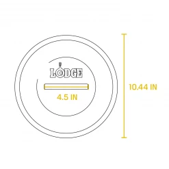 Lodge Cast Iron Lid 10.25" Lids & Domes 6 Lodge Cast Iron Lid 10.25