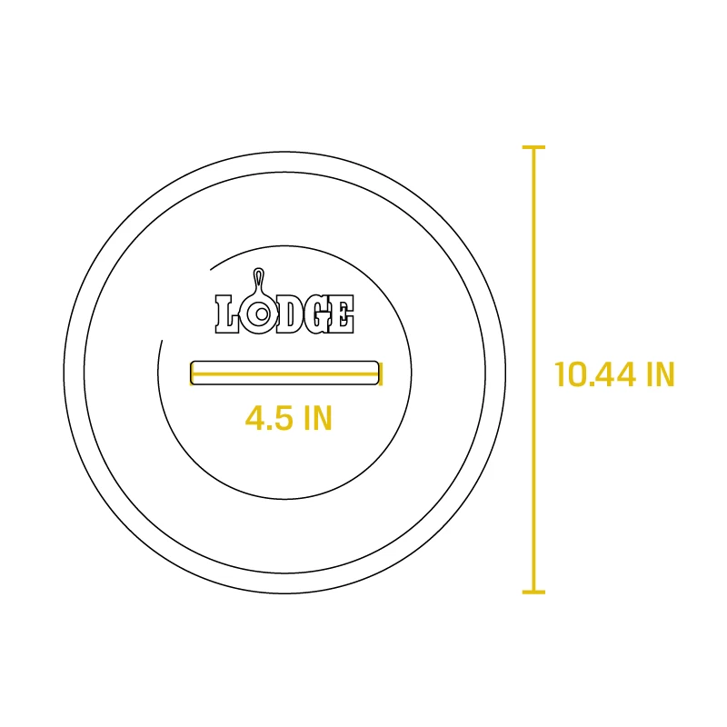 Lodge Cast Iron Lid 10.25" Lids & Domes 3 Lodge Cast Iron Lid 10.25" Lids & Domes