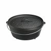 BBQ Accessories Lodge Cast Iron Outdoor Boy Scout Dutch Oven W/ Handle (6 Quart)