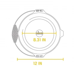 Lodge Cast Iron Outdoor Dutch Oven W/ Bail Handle (9 Quart)
