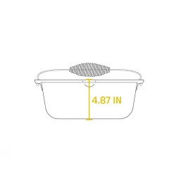 Lodge Cast Iron Outdoor Dutch Oven W/ Bail Handle (9 Quart)