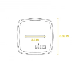 Lodge Cast Iron Panini Press 8.25"