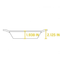 BBQ Accessories Lodge - Cast Iron Round Dual Handle Pan 8