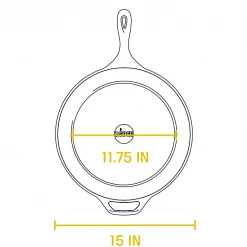 BBQ Accessories Lodge - Cast Iron Skillet 15