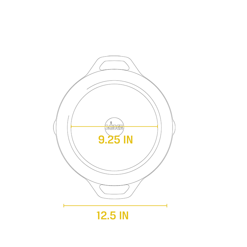 Lodge Chef Collection - Cast Iron Everyday Pan 12" 6 Lodge Chef Collection - Cast Iron Everyday Pan 12"
