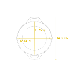 Lodge Chef Collection - Cast Iron Everyday Pan 12" 16 Lodge Chef Collection - Cast Iron Everyday Pan 12