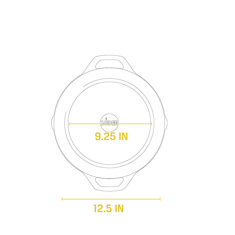 Lodge Chef Collection - Cast Iron Everyday Pan 12" 9 Lodge Chef Collection - Cast Iron Everyday Pan 12"