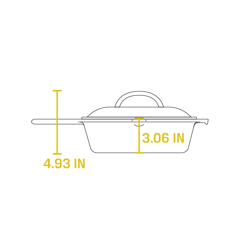 Lodge Deep Skillet Collection - 3 Quart Cast Iron Covered Skillet 10.25" BBQ Accessories 4 Lodge Deep Skillet Collection - 3 Quart Cast Iron Covered Skillet 10.25" BBQ Accessories