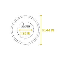 Lodge Deep Skillet Collection - 3 Quart Cast Iron Covered Skillet 10.25" BBQ Accessories 14 Lodge Deep Skillet Collection - 3 Quart Cast Iron Covered Skillet 10.25