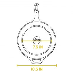 Lodge Deep Skillet Collection - Cast Iron Skillet 10.25