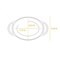 BBQ Accessories Lodge - Enameled Cast Iron Casserole (2 Quart)