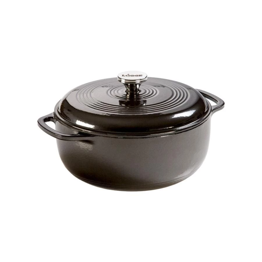 Lodge - Enameled Cast Iron Dutch Oven (6 Quart) BBQ Accessories 6 Lodge - Enameled Cast Iron Dutch Oven (6 Quart) BBQ Accessories