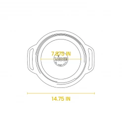 BBQ Accessories Lodge - Enameled Cast Iron Dutch Oven (7.5 Quart)