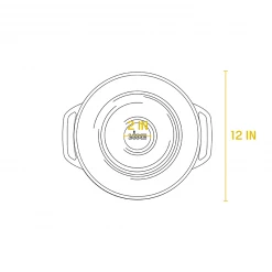 BBQ Accessories Lodge - Enameled Cast Iron Dutch Oven (7.5 Quart)