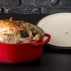 Lodge - Enameled Cast Iron Oval Dutch Oven (7 Quart) 11 Lodge - Enameled Cast Iron Oval Dutch Oven (7 Quart)