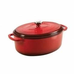 Lodge - Enameled Cast Iron Oval Dutch Oven (7 Quart) 9 Lodge - Enameled Cast Iron Oval Dutch Oven (7 Quart)