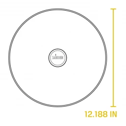 Lodge - Tempered Glass Cover 12" W/ Phenolic Knob Lids & Domes 9 Lodge - Tempered Glass Cover 12
