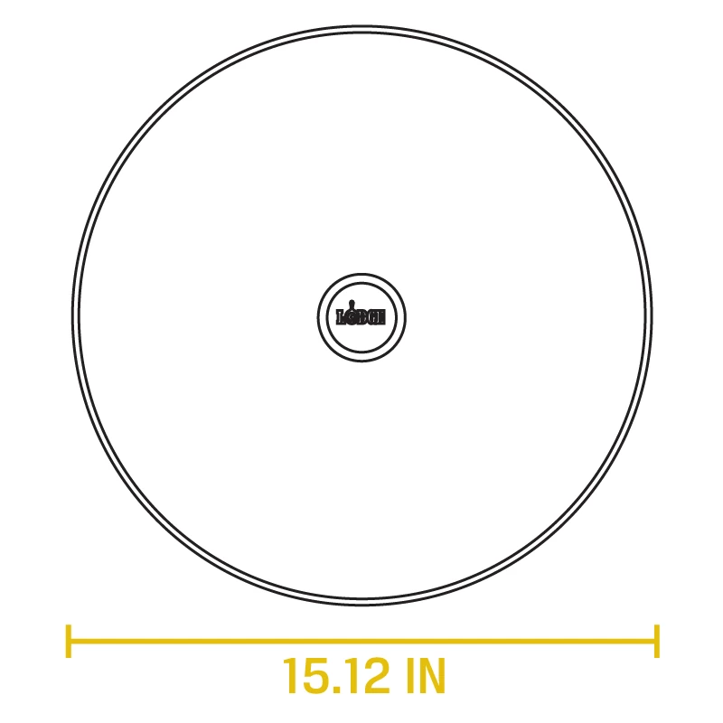 Lodge - Tempered Glass Cover 15" W/ Phenolic Knob Lids & Domes 2 Lodge - Tempered Glass Cover 15" W/ Phenolic Knob Lids & Domes