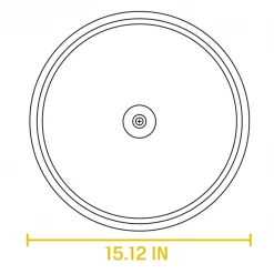 Lodge - Tempered Glass Cover 15" W/ Phenolic Knob Lids & Domes 6 Lodge - Tempered Glass Cover 15