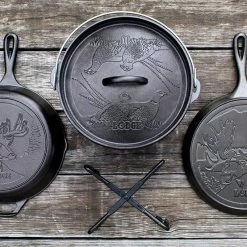 BBQ Accessories Lodge Wildlife Collection - Cast Iron 5 Piece Set 5 BBQ Accessories Lodge Wildlife Collection - Cast Iron 5 Piece Set