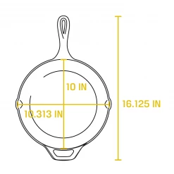 BBQ Accessories Lodge Wildlife Collection - Cast Iron Skillet 10.25