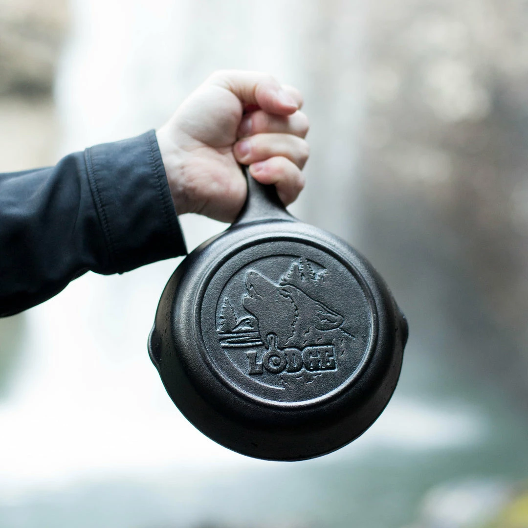 BBQ Accessories Lodge Wildlife Collection - Cast Iron Skillet 6.5" W/ Wolf Scene 3 BBQ Accessories Lodge Wildlife Collection - Cast Iron Skillet 6.5" W/ Wolf Scene