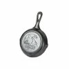 BBQ Accessories Lodge Wildlife Collection - Cast Iron Skillet 6.5" W/ Wolf Scene