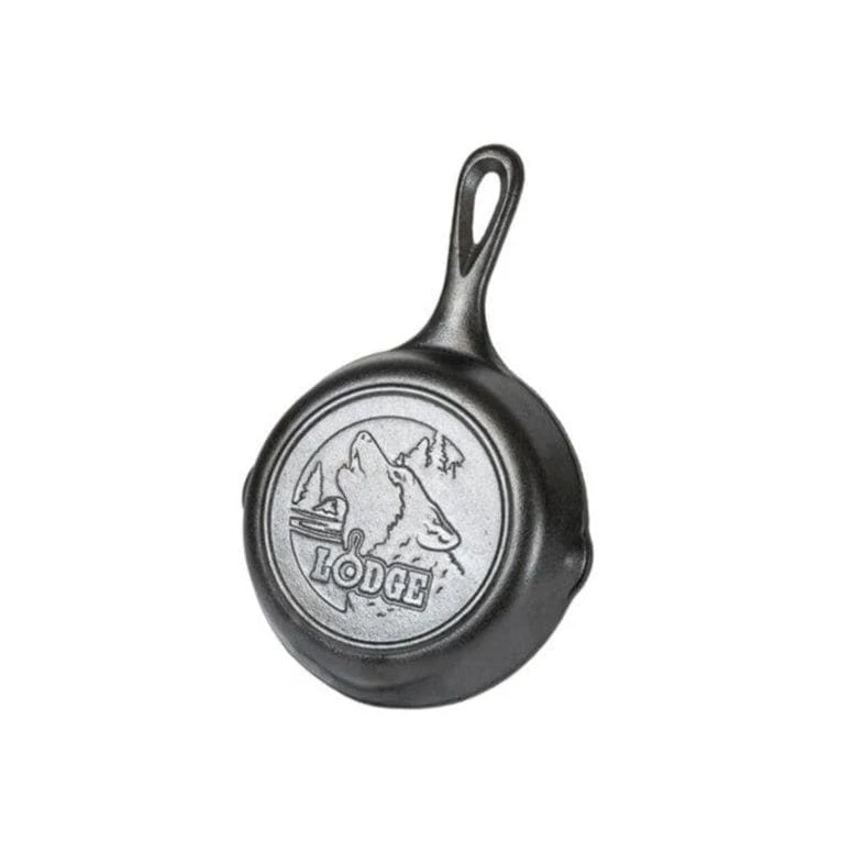 BBQ Accessories Lodge Wildlife Collection - Cast Iron Skillet 6.5" W/ Wolf Scene 1 BBQ Accessories Lodge Wildlife Collection - Cast Iron Skillet 6.5" W/ Wolf Scene