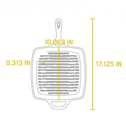 Lodge Wildlife Series - Cast Iron Grill Pan 10.5