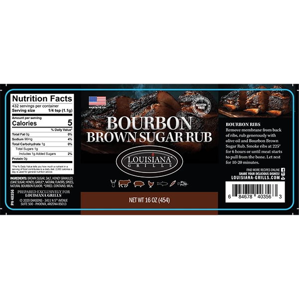Sauces & Rubs Louisiana Grills Bourbon & Brown Sugar Rub 2 Sauces & Rubs Louisiana Grills Bourbon & Brown Sugar Rub