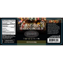 Louisiana Grills Mandarin Habanero Rub (16.5oz) Sauces & Rubs