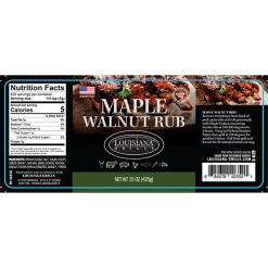 Louisiana Grills Maple Walnut Rub (15.5oz) Sauces & Rubs
