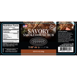 Louisiana Grills Savory Smokehouse Rub (16oz) Sauces & Rubs