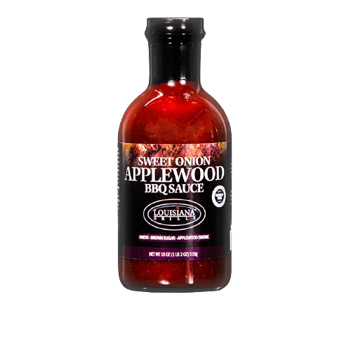 Louisiana Grills Sweet Onion Applewood BBQ Sauce (18oz) Sauces & Rubs 1 Louisiana Grills Sweet Onion Applewood BBQ Sauce (18oz) Sauces & Rubs