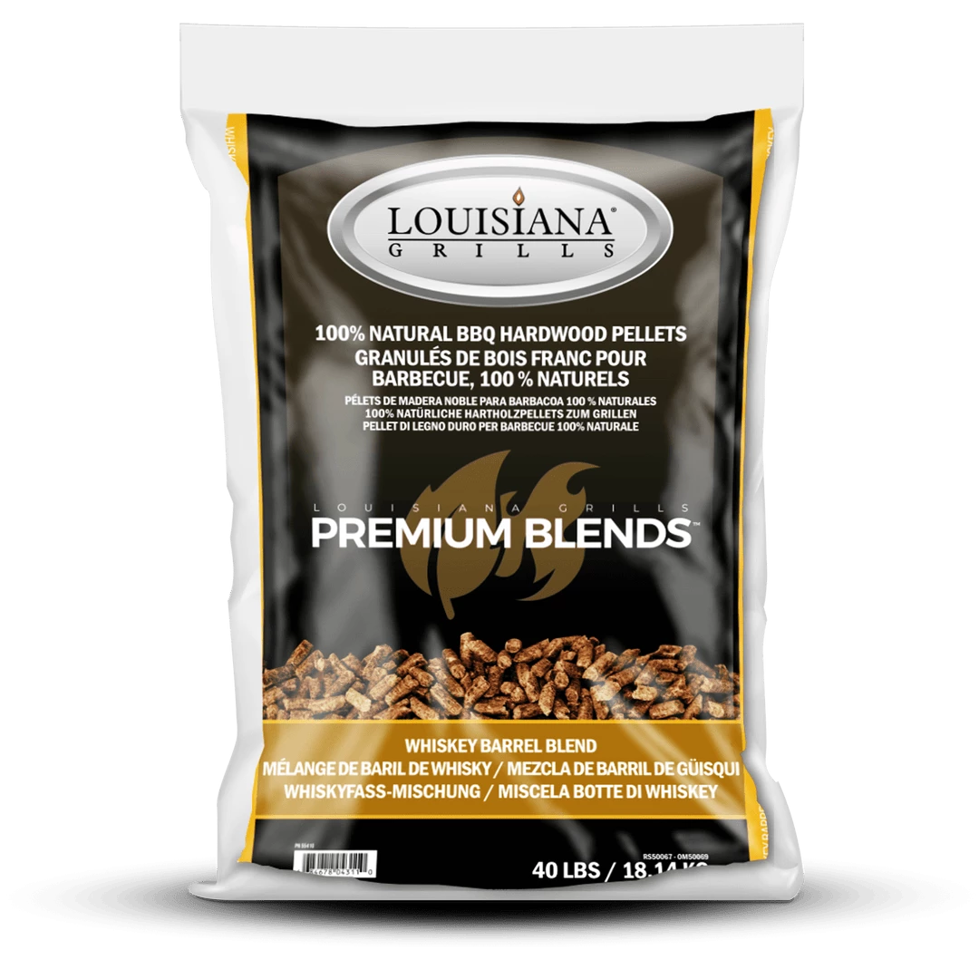 Louisiana Grills Whiskey Barrel Blend Wood Pellets (40lbs) 1 Louisiana Grills Whiskey Barrel Blend Wood Pellets (40lbs)