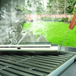 Montana Stainless Steel Barbecue Smoker Box, With Flare Shield BBQ Accessories